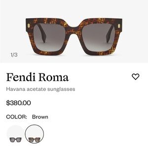 Fendi Brown Havana Sunglasses